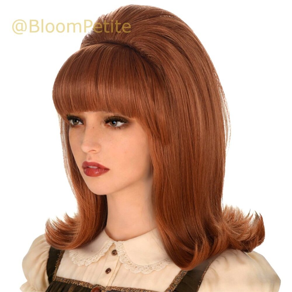 Retro Beehive Style Bouffant Vintage Look Wig with Bang